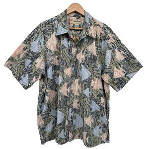 Cooke Street Hawaiian Shirt Size 2XL Men Tropical Fish Reverse Print 100% Cotton